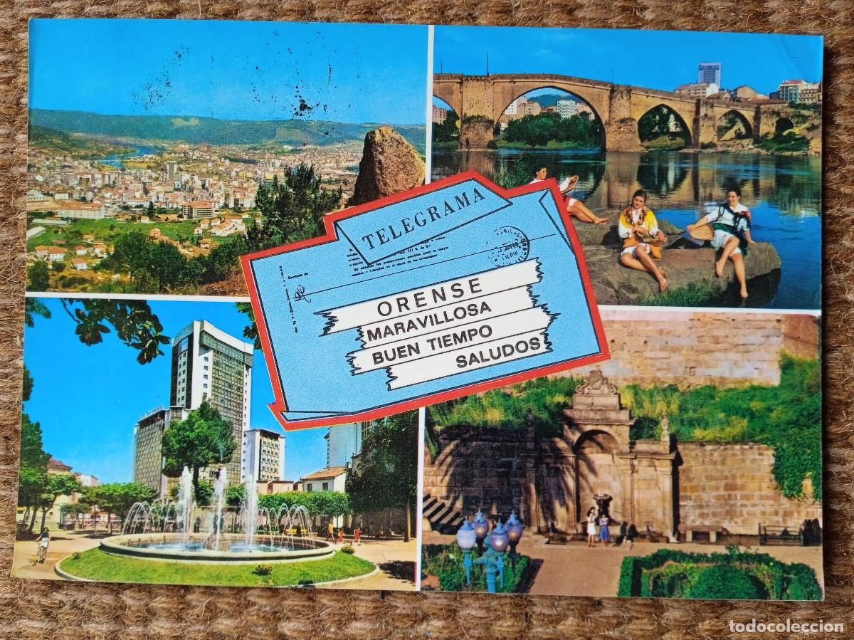 Cartes Postales: TELEGRAMA DESDE ORENSE - ED. ARRIBAS