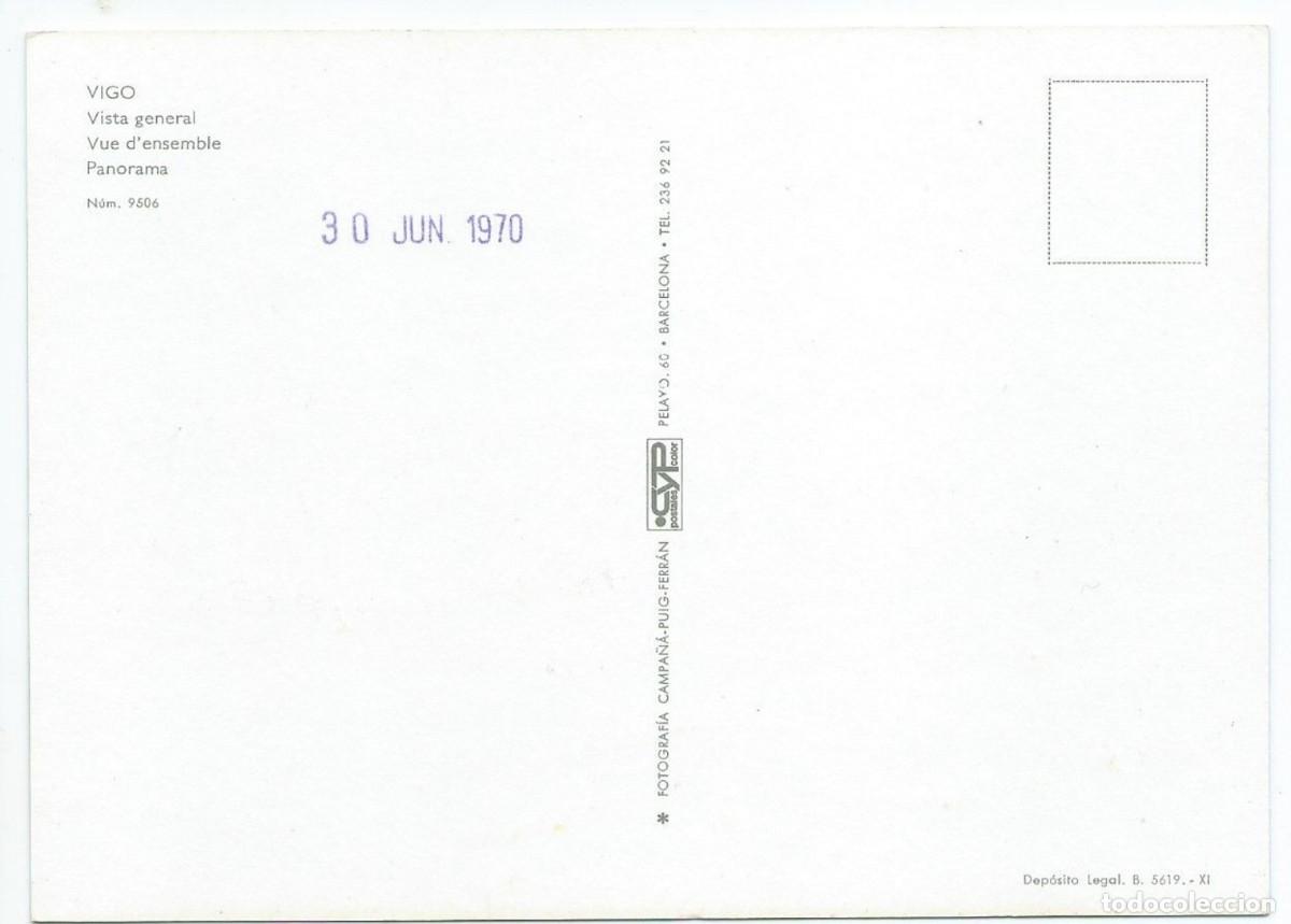 Postales: VISTA GENERAL / PANORAMA.- VIGO - Foto 2