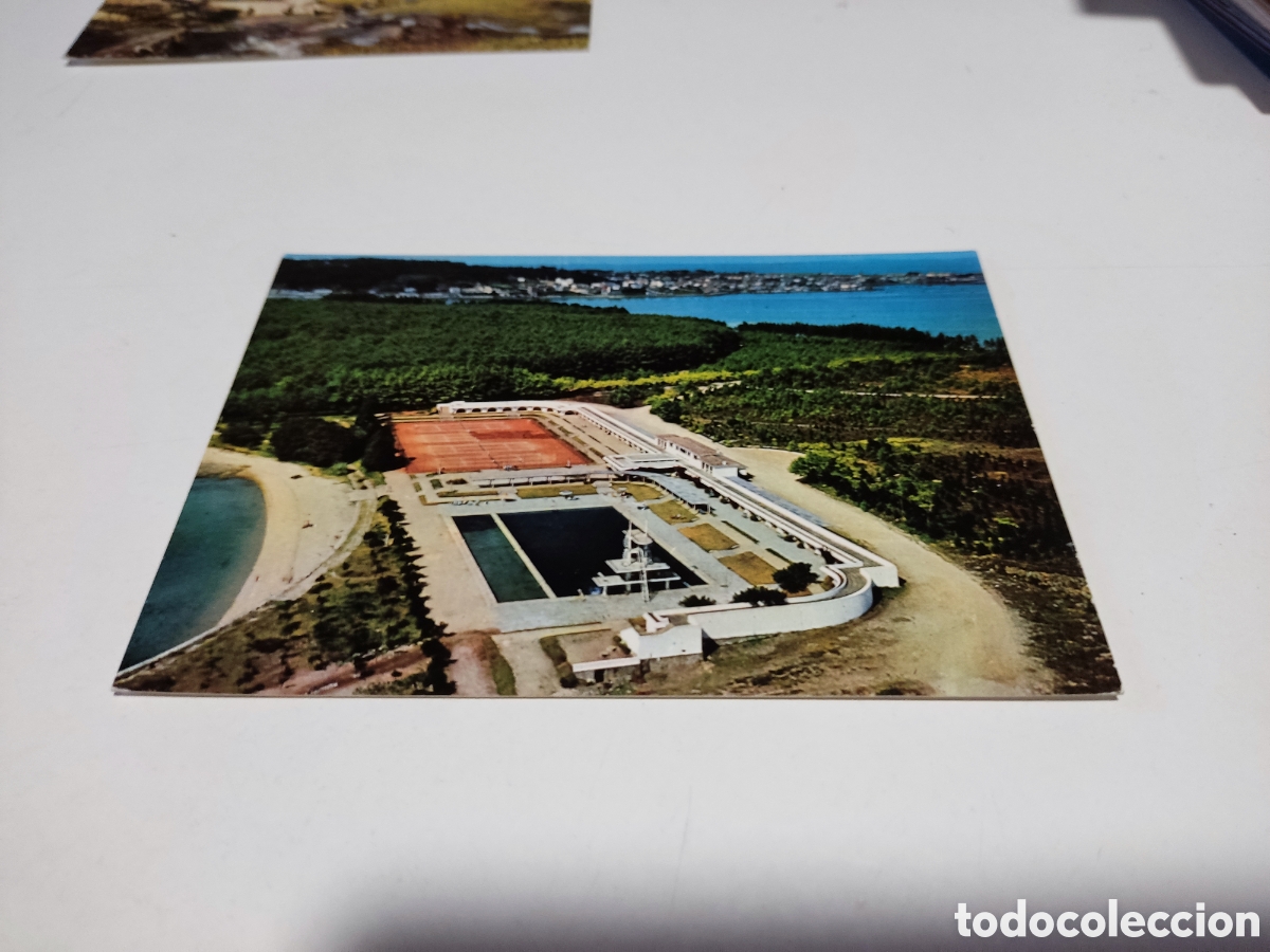 Cartes Postales: Postal La Toja campo de tenis y piscina