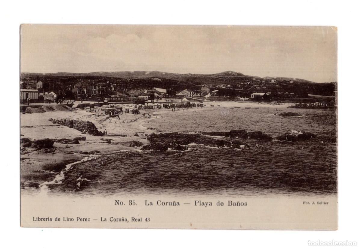 Postales: LA CORU&Ntilde;A.- PLAYA DE BA&Ntilde;OS. - Foto 1