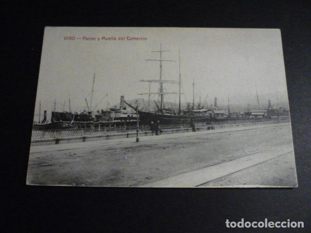 Postales: VIGO PASEO Y MUELLE DEL COMERCIO - Foto 1