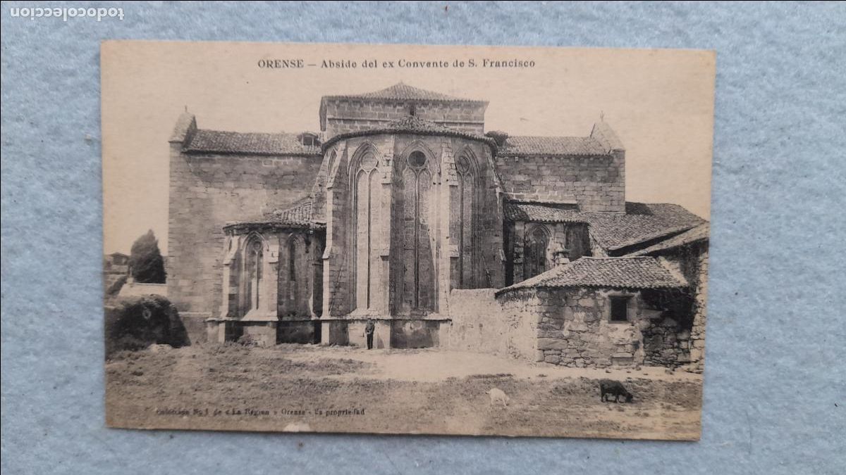 Postales: Orense. &Aacute;bside del ex Convento de San Francisco. - Foto 1