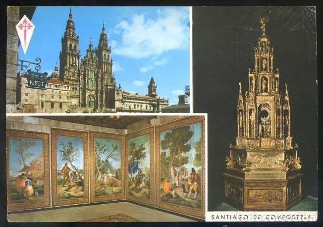 Postkarten: Santiago de Compostela *Bellezas...* Ed. G. Garrabella - SRC n&ordm; 50. Circulada.