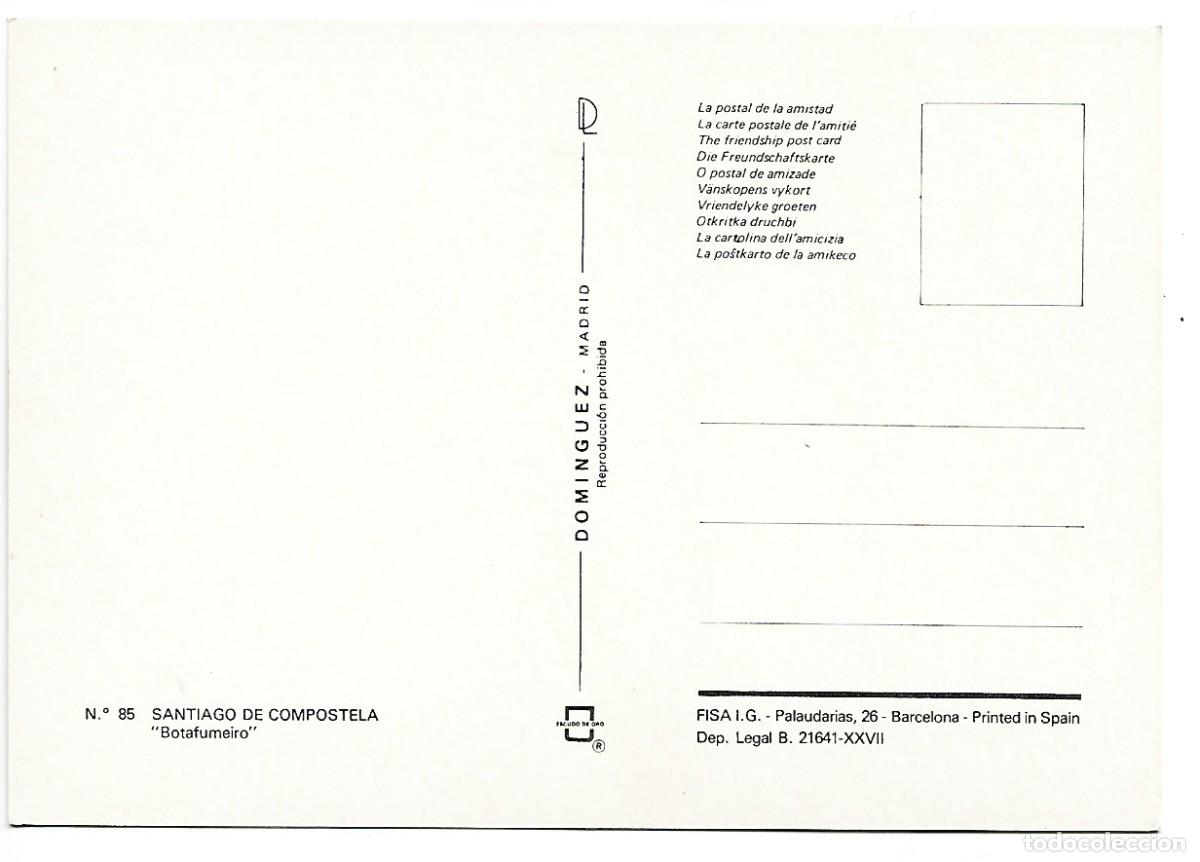 Postales: &rdquo;BOTAFUMEIRO.- SANTIAGO DE COMPOSTELA - Foto 2