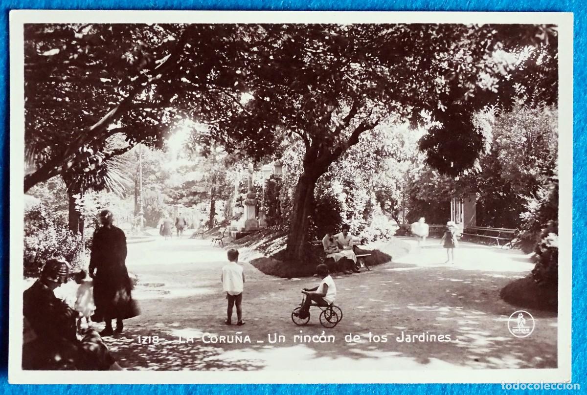 Postales: POSTAL DE LA CORU&Ntilde;A: UN RINC&Oacute;N DE LOS JARDINES - Foto 1