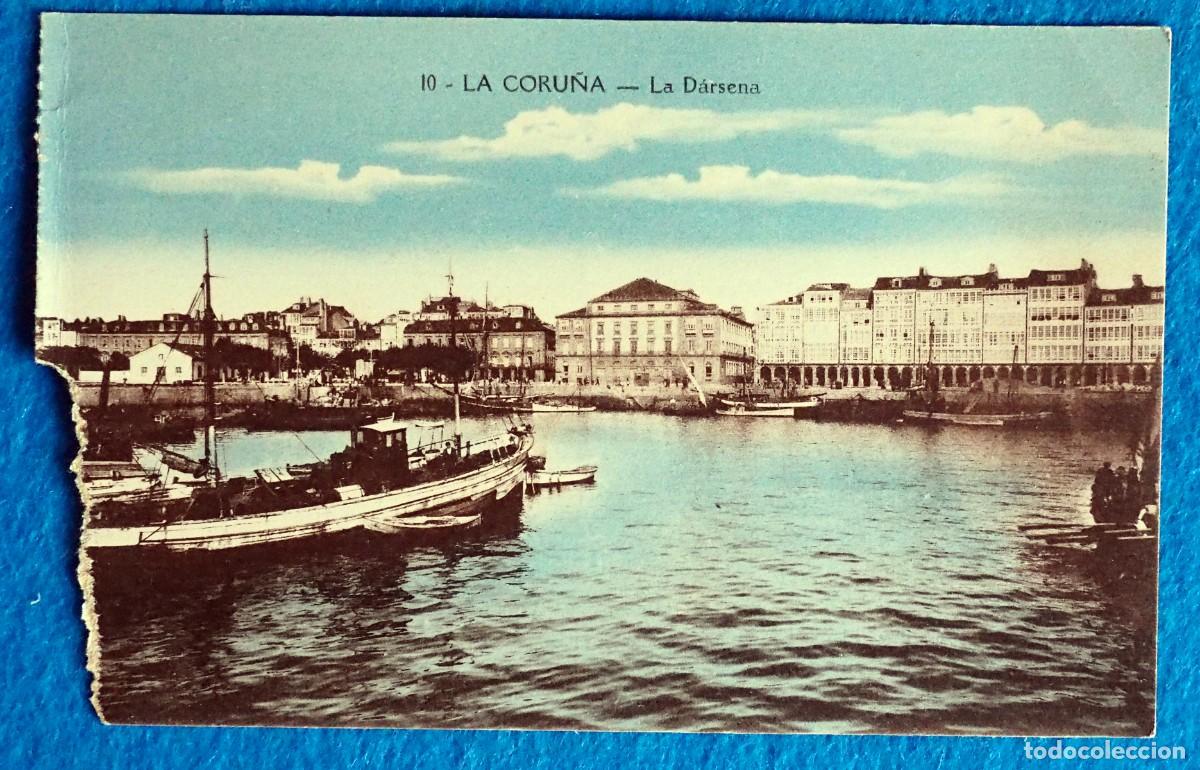 Postales: POSTAL DE LA CORU&Ntilde;A: LA DARSENA - Foto 1