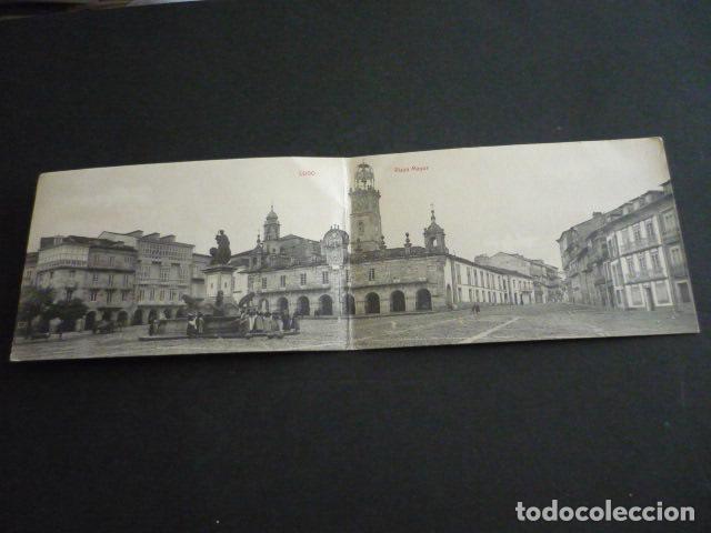 Postales: LUGO PLAZA MAYOR POSTAL DOBLE - Foto 1