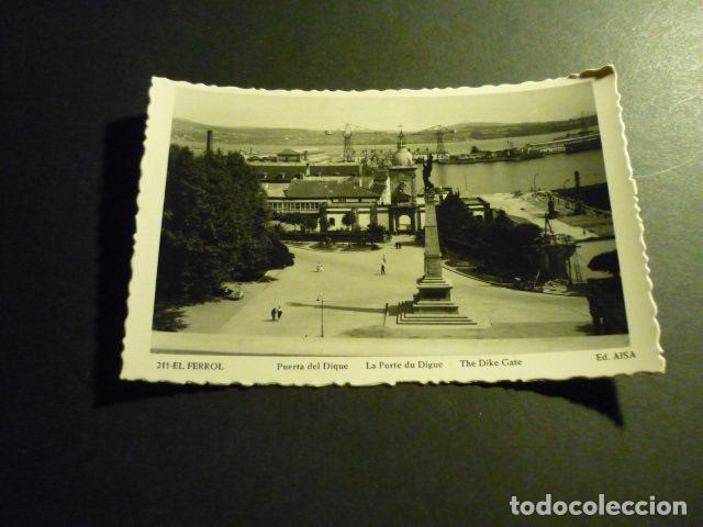 Postales: EL FERROL LA CORU&Ntilde;A PUERTA DEL DIQUE - Foto 1