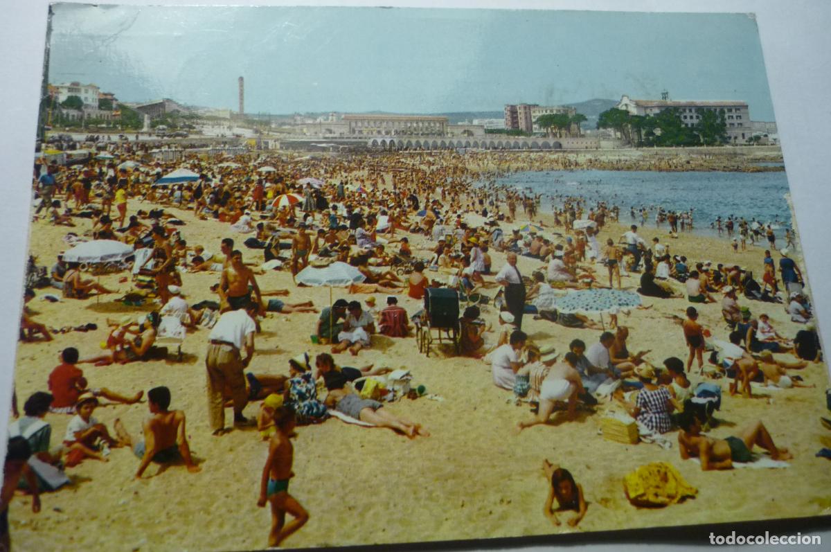 Postales: POSTAL LA CORU&Ntilde;A.-PLAYA RIAZOR CIRCULADA - Foto 1