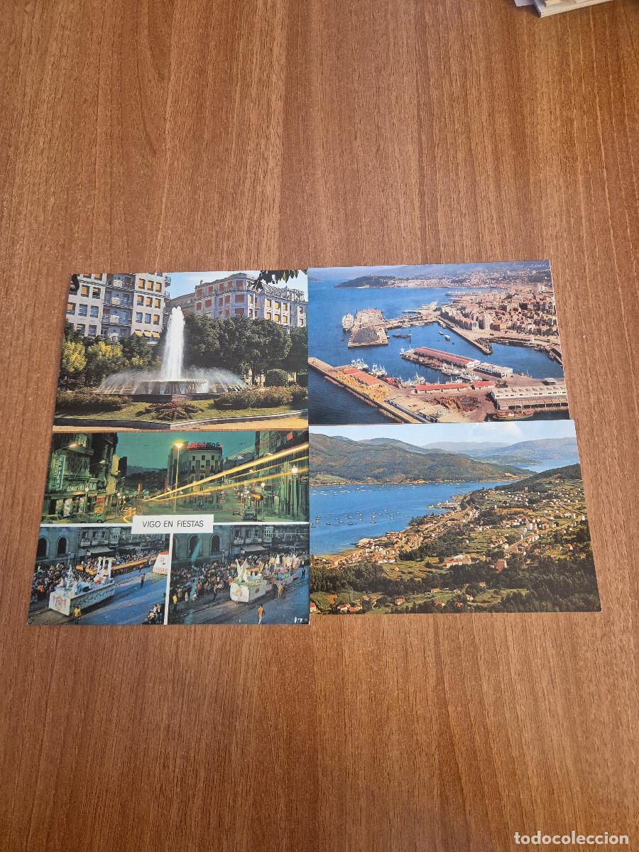 Postales: LOTE 4 POSTALES VIGO. - Foto 1