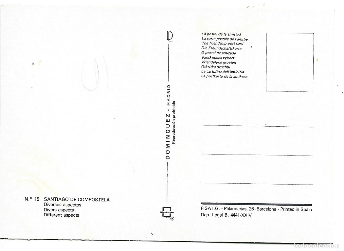 Postales: DIVERSOS ASPECTOS / DIFFERENT ASPECTS.- SANTIAGO DE COMPOSTELA - Foto 2