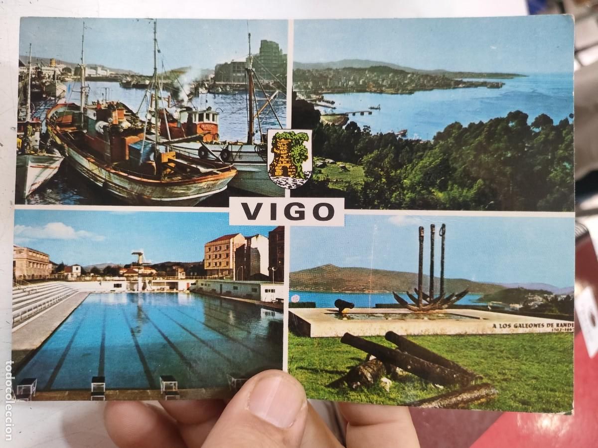Postales: Postal VIGO circulada a estado pegada - Foto 1