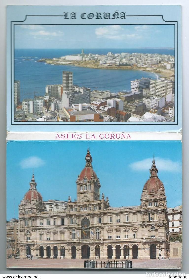 Postales: LIBRO FLEXO DE POSTALES CON 10 VISTAS DE LA CORU&Ntilde;A - Foto 1