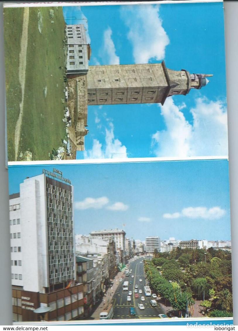 Postales: LIBRO FLEXO DE POSTALES CON 10 VISTAS DE LA CORU&Ntilde;A - Foto 2