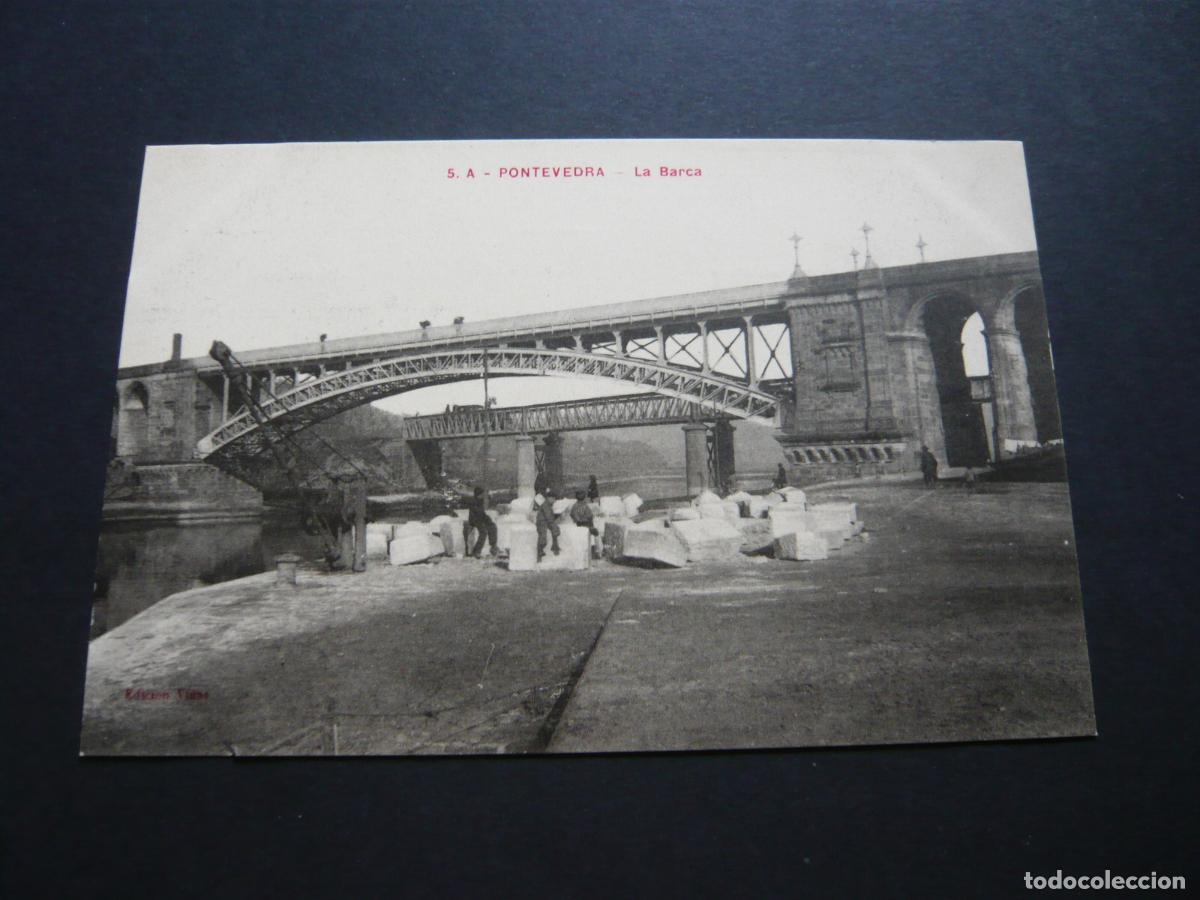 Postales: PONTEVEDRA LA BARCA PUENTE - Foto 1