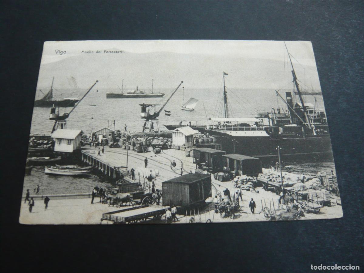 Postales: VIGO PONTEVEDRA MUELLE DEL FERROCARRIL - Foto 1
