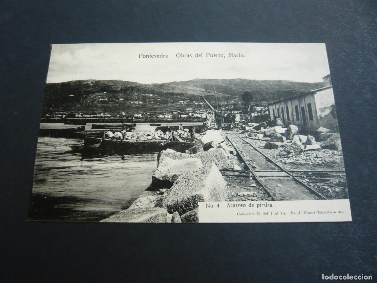 Postales: MARIN PONTEVEDRA OBRAS DEL PUERTO - Foto 1
