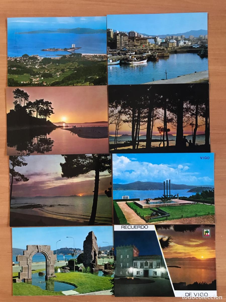 Postales: Lote de 8 postales de Vigo. - Foto 1
