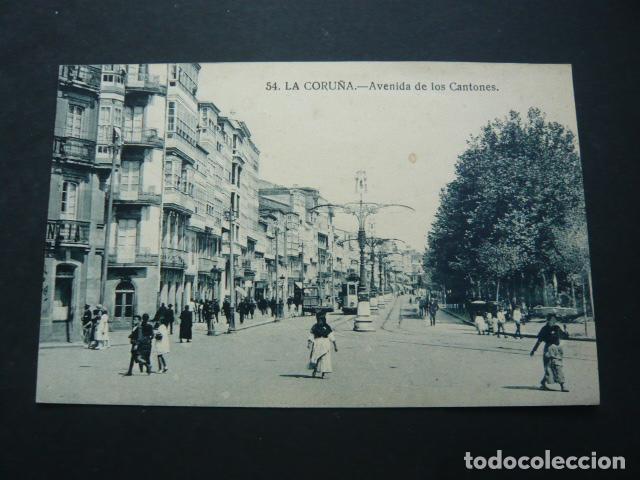 Postales: LA CORU&Ntilde;A AVENIDA DE LOS CANTONES - Foto 1