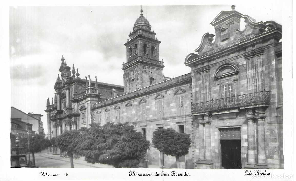 Postales: CELANOVA - 2. MONASTERIO DE SAN ROSENDO - EDICIONES ARRIBAS - Foto 1