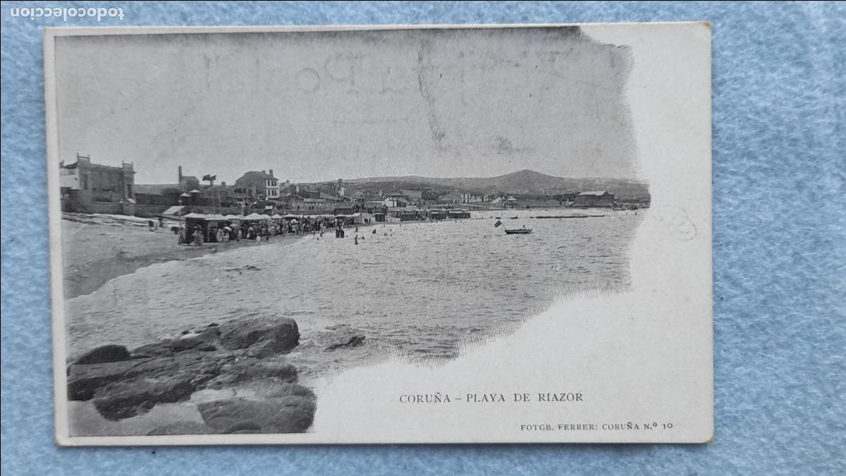 Postales: La Coru&ntilde;a. Playa de Riazor. - Foto 1