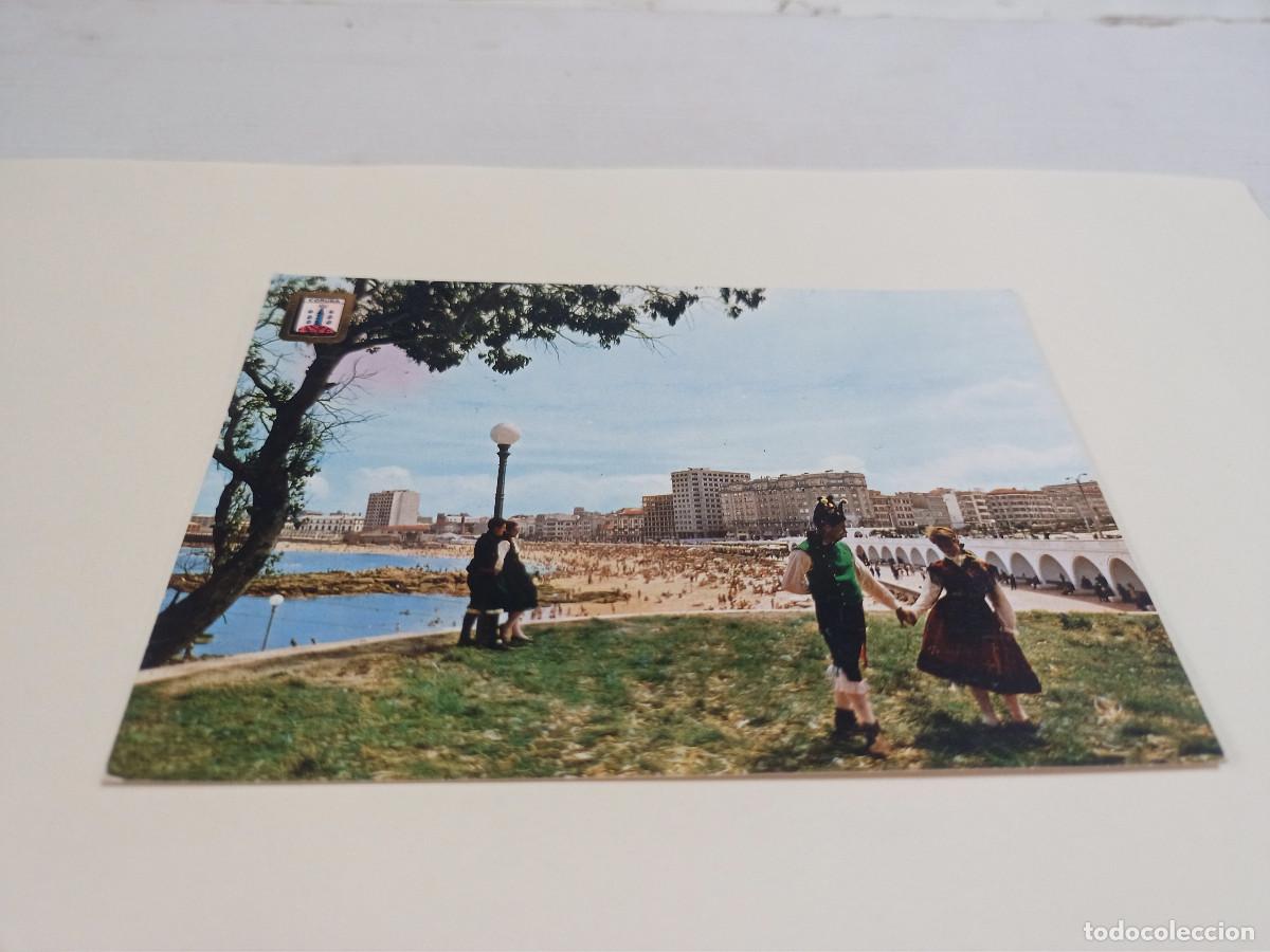 Postales: CORU&Ntilde;A - POSTAL LA CORU&Ntilde;A - PLAYA DE RIAZOR - Foto 1
