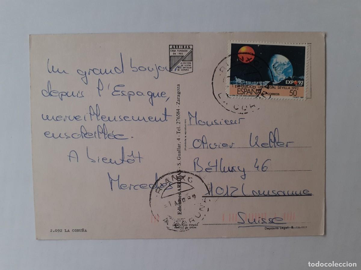 Postales: POSTAL - LA CORU&Ntilde;A DIVERSOS ASPECTOS - ESCRITA - Foto 2