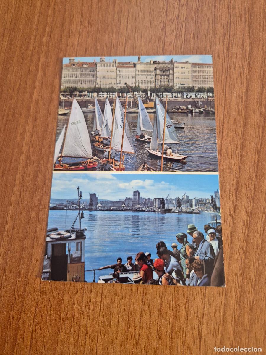 Postales: POSTAL. LA CORU&Ntilde;A EL PUERTO SIN CIRCULAR. - Foto 1