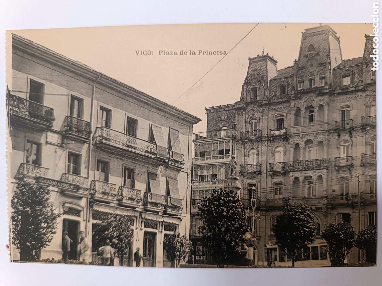 Postales: VIGO: Plaza de la Princesa - Foto 1