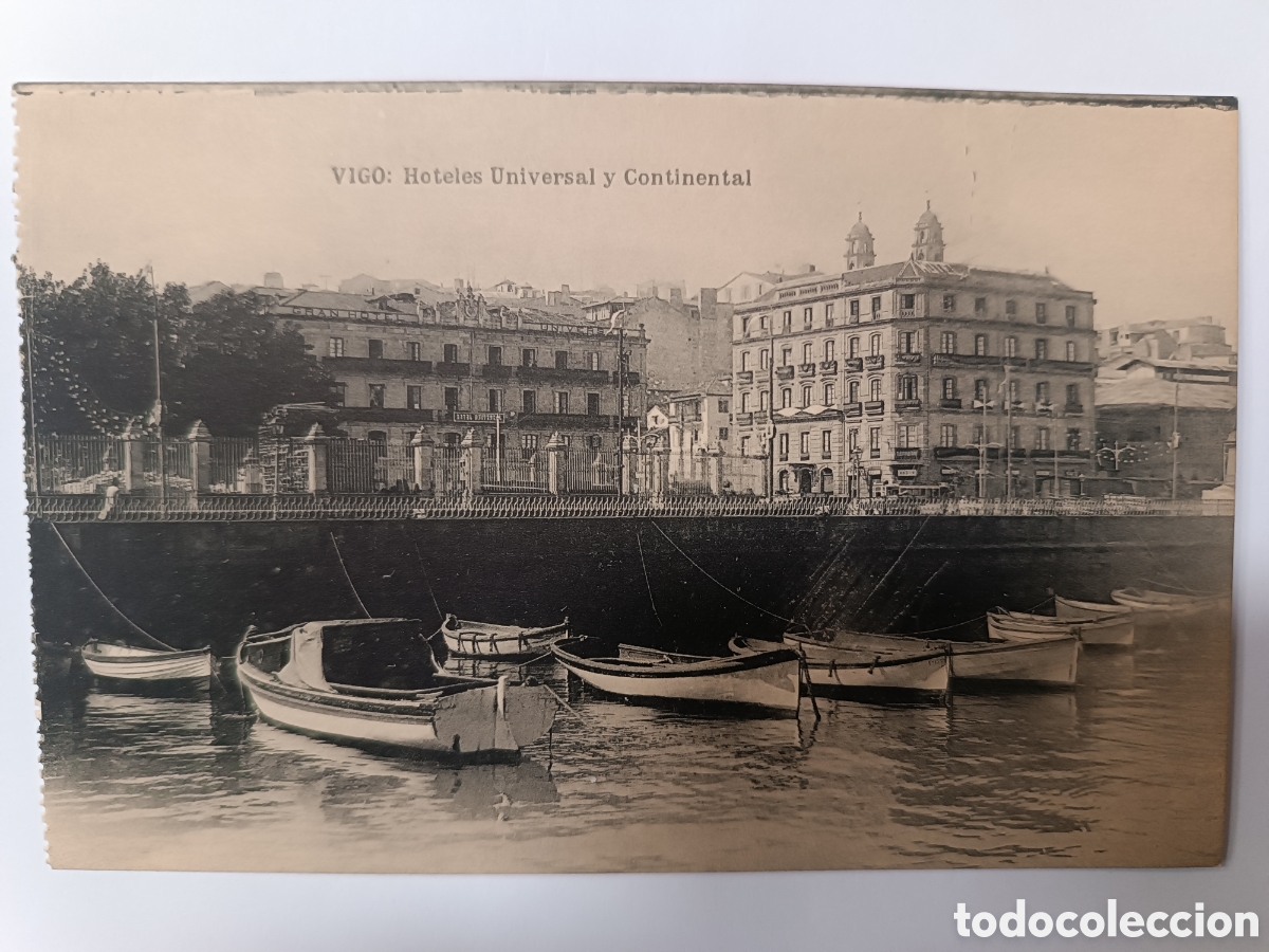 Postales: VIGO: Hoteles Universal y Continental - Foto 1