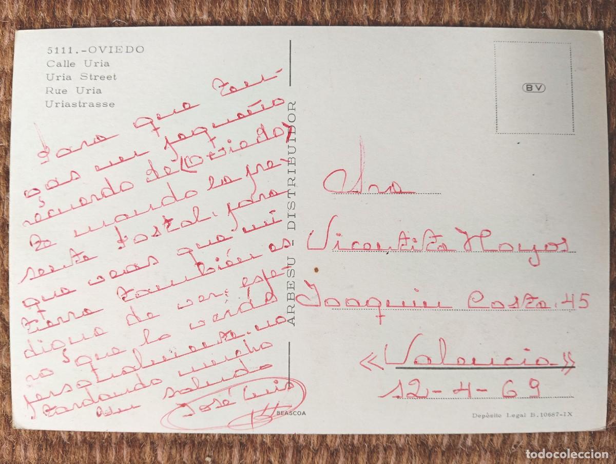 Postales: OVIEDO - CALLE URIA - ED. BEASCOA - Foto 2
