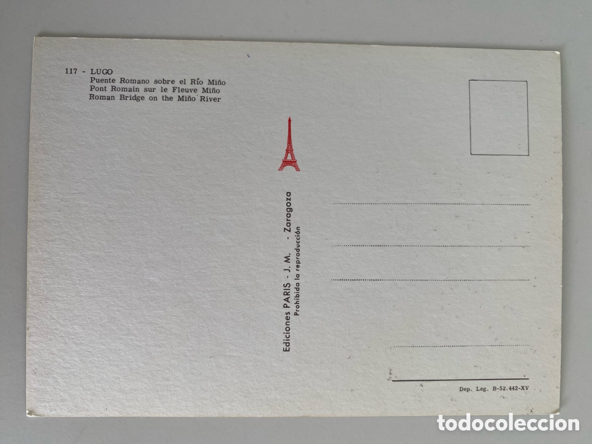 Postales: Postal Lugo , puente romano - Foto 2