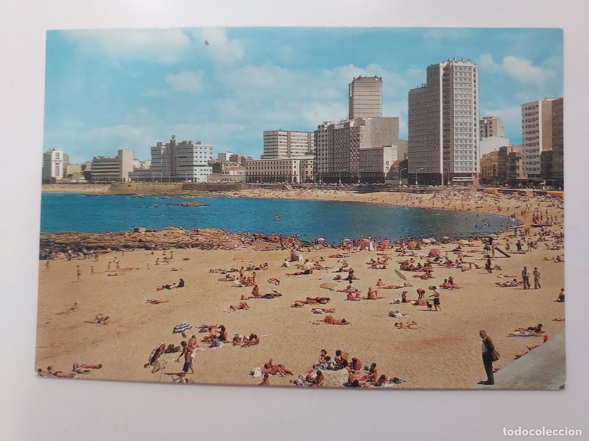 Postales: POSTAL LA CORU&Ntilde;A PLAYA DE RIAZOR. 1976. SIN CIRCULAR. LA CORU&Ntilde;A - Foto 1