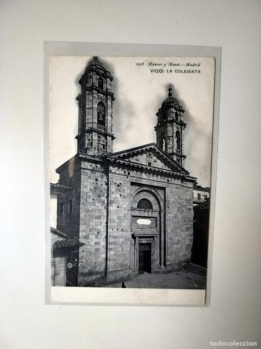 Postales: Vigo: La Colegiata. C. 1909. - Foto 1