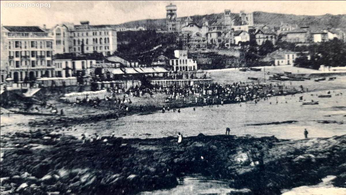 Postales: La Coru&ntilde;a. Playa de Riazor. - Foto 2