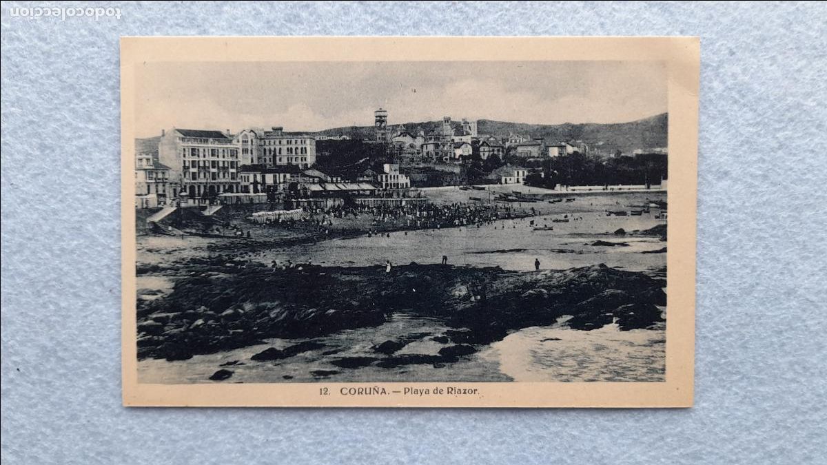 Postales: La Coru&ntilde;a. Playa de Riazor. - Foto 1