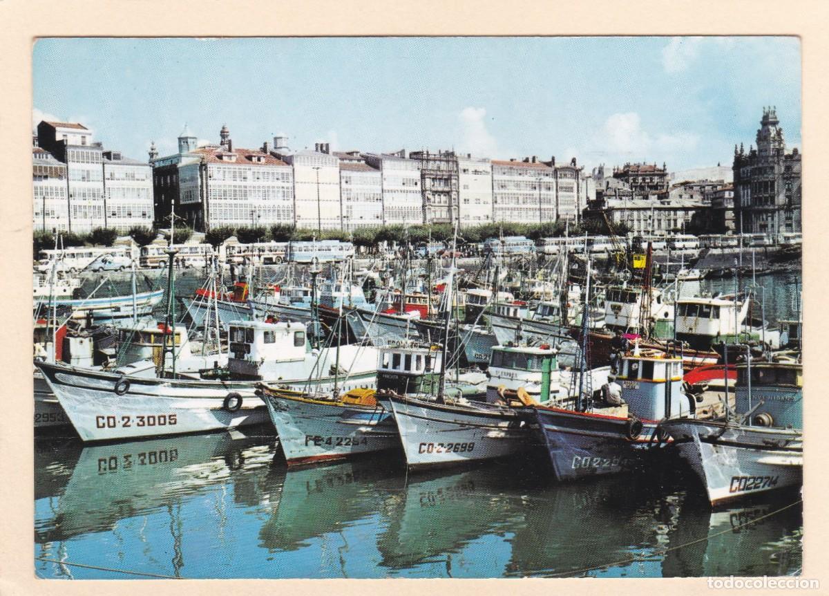 Postales: LA CORU&Ntilde;A. DARSENA (1968) - Foto 1