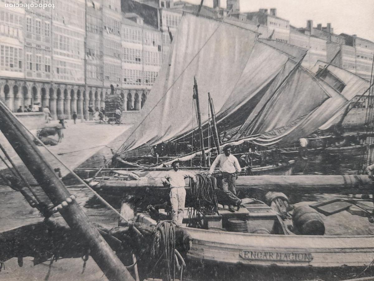 Postales: La Coru&ntilde;a. Muelles del Teatro. - Foto 2