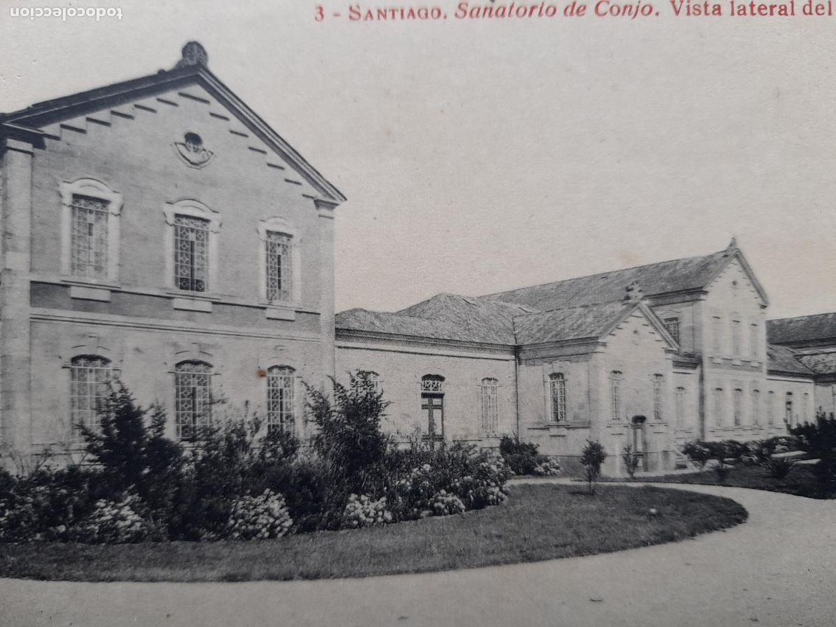 Postales: Santiago. Sanatorio de Conjo. Vista Lateral del Edificio. - Foto 2