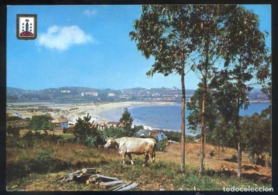 Postkarten: A Coru&ntilde;a *Playa de Santa Cristina* Ed. Fisa n&ordm; 8. Circulada.