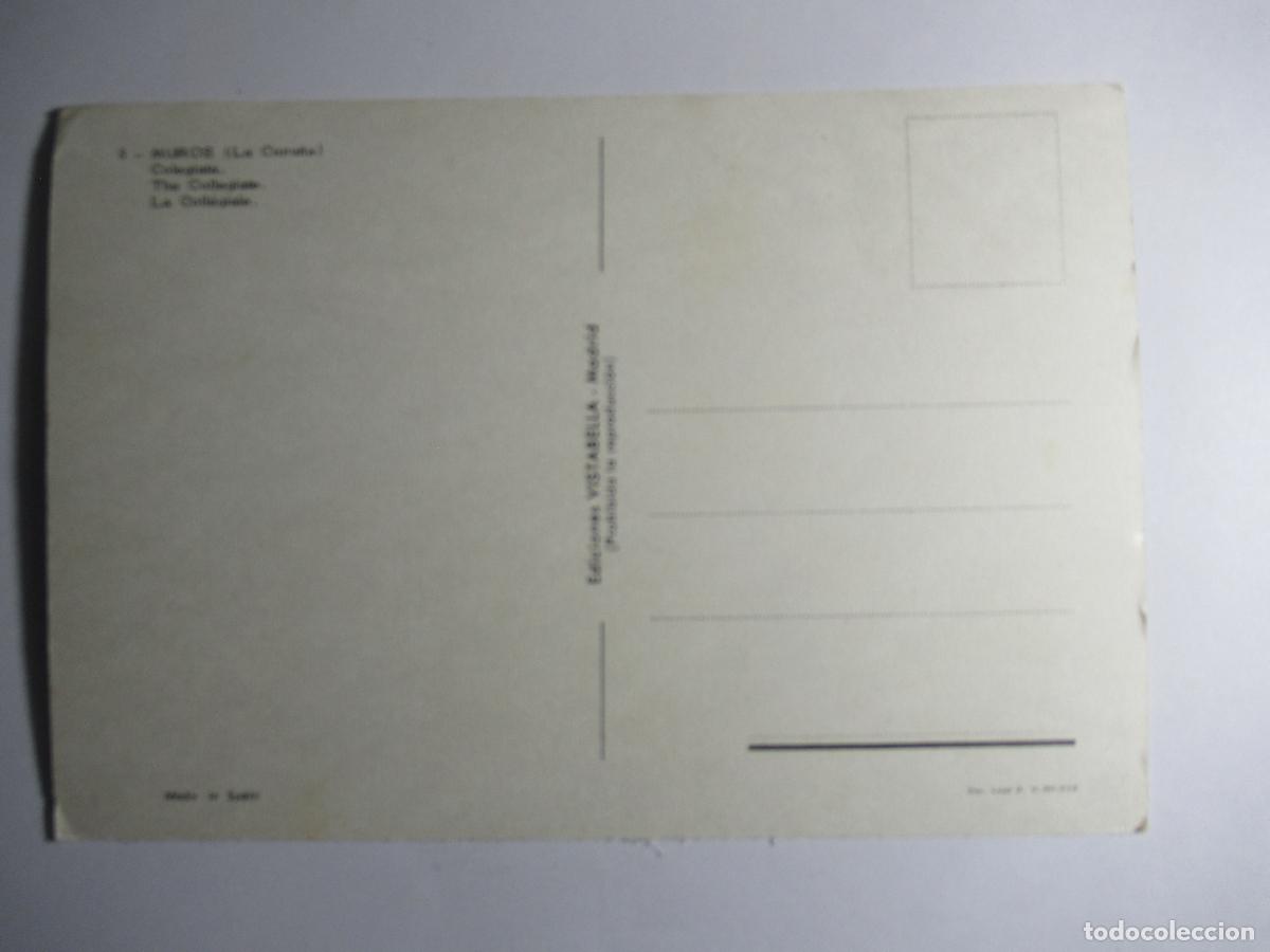 Postales: Muros (La Coru&ntilde;a) - Colegiata - Foto 2