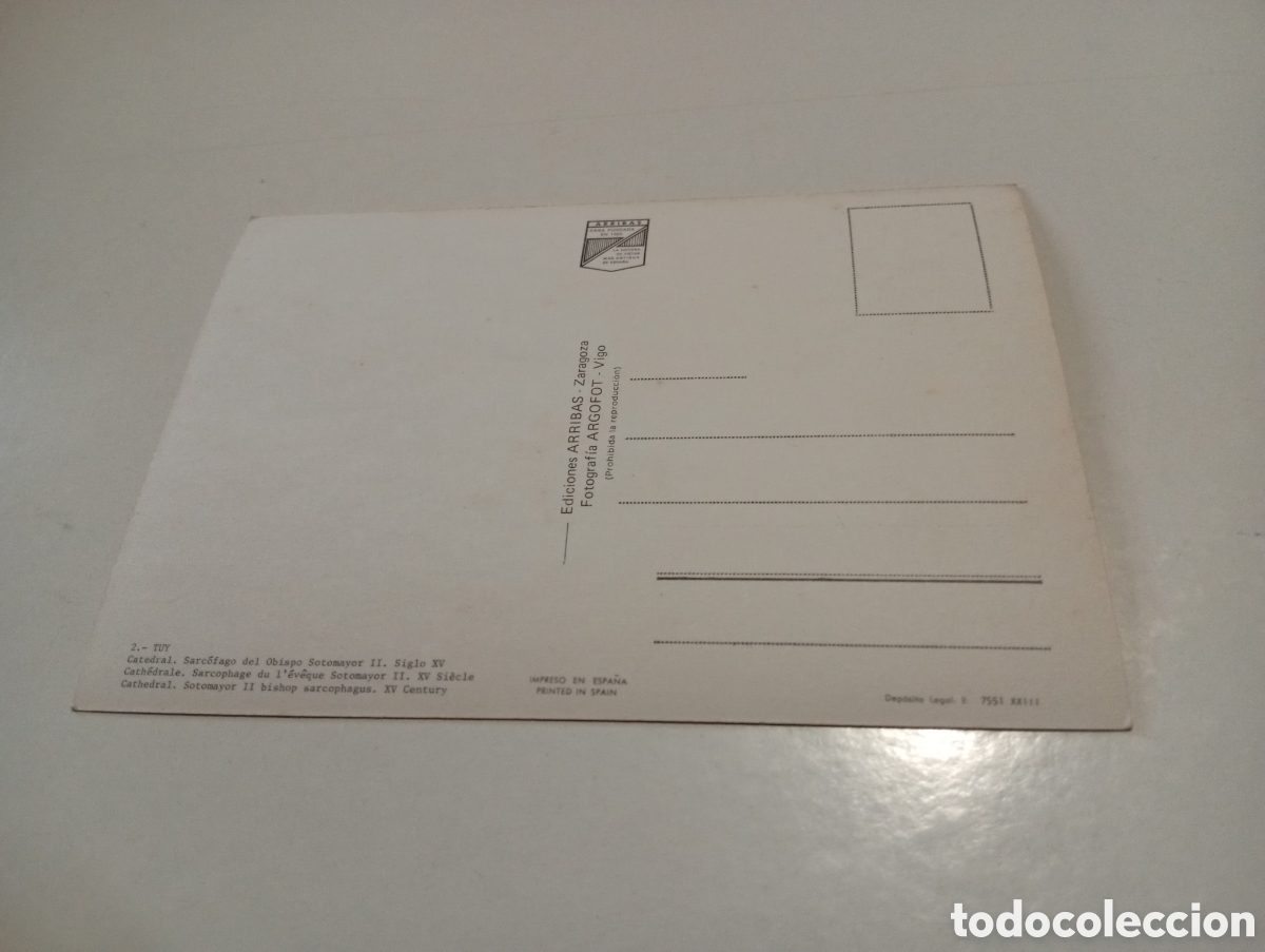 Postales: Postal Tuy sarc&oacute;fago.... - Foto 2