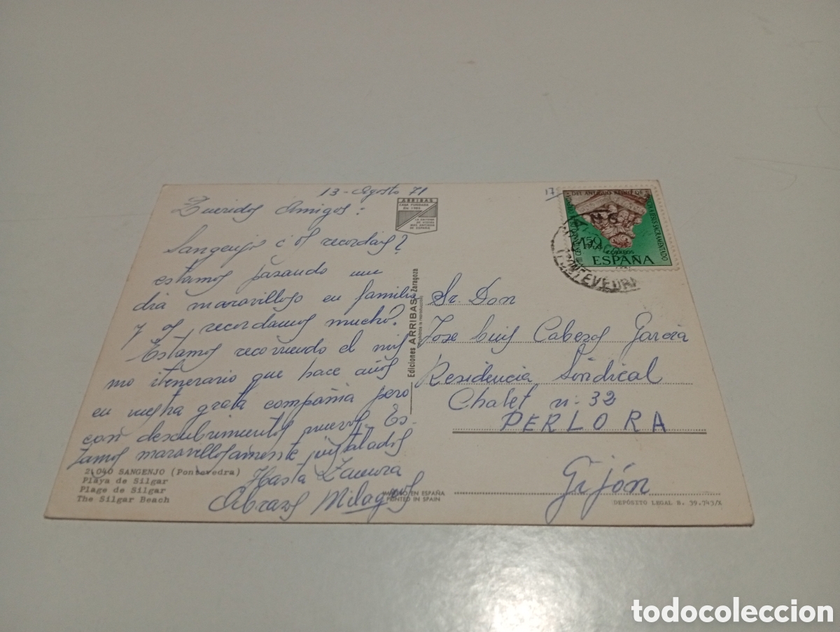 Postales: Postal Sangenjo........... - Foto 2