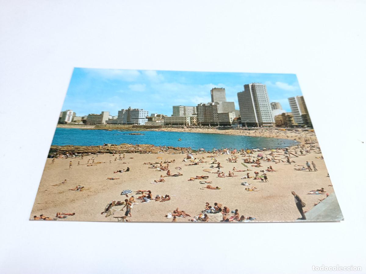 Postales: CORU&Ntilde;A - POSTAL LA CORU&Ntilde;A - PLAYA DE RIAZOR - Foto 1