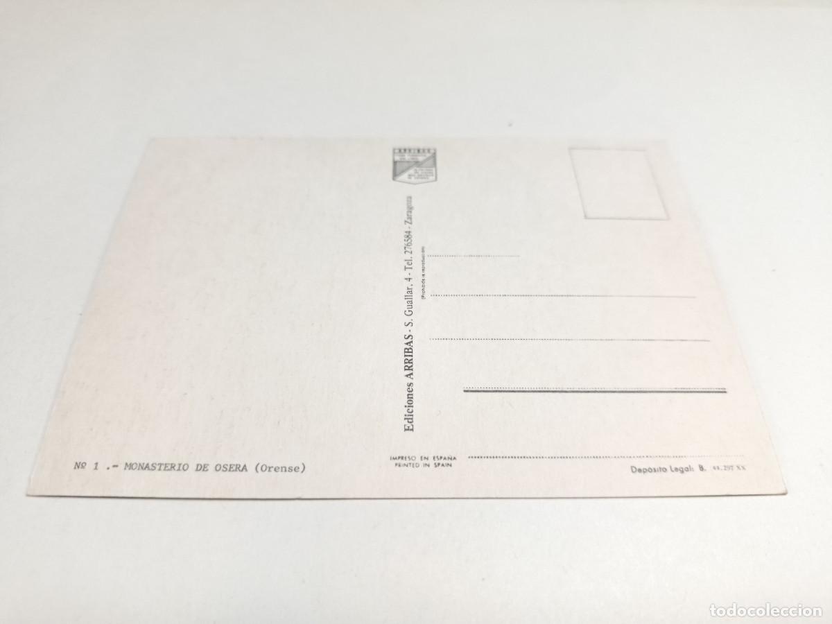 Postales: ORENSE - POSTAL MONASTERIO DE OSERA - Foto 2