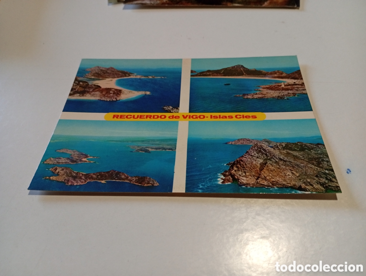 Postales: Postal recuerdo de Vigo Islas Cies - Foto 1