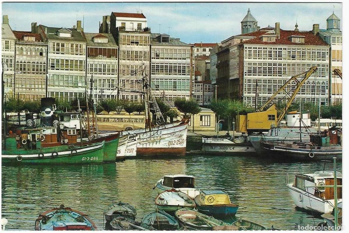 Postales: A Coru&ntilde;a. D&aacute;rsena-Muelle - Foto 1