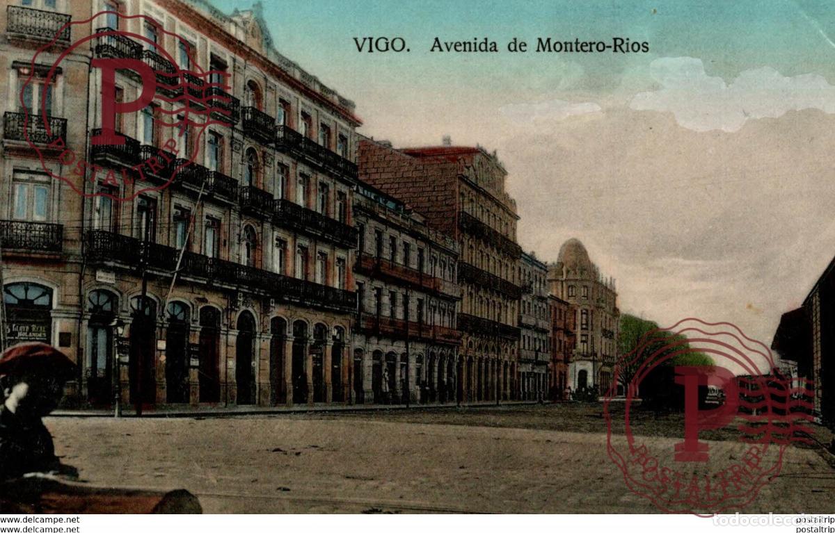 Postales: VIGO AVENIDA DE MONTERO RIOS - Foto 1