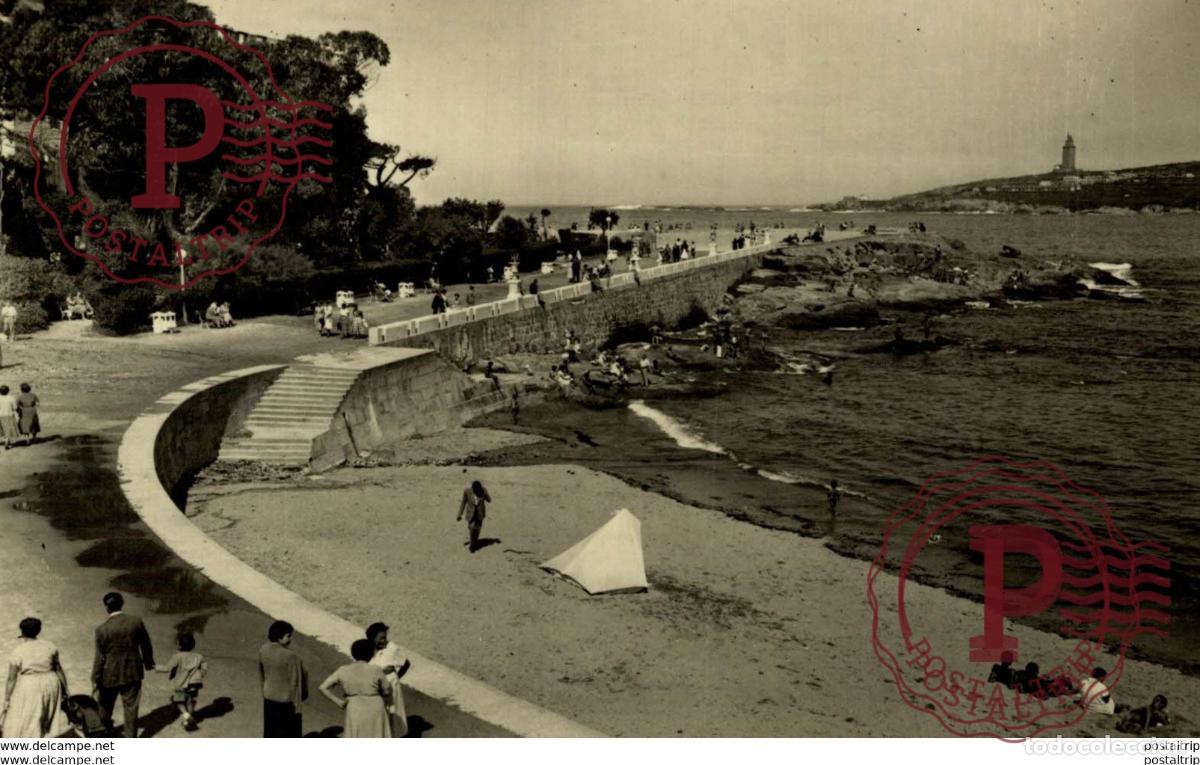 Postales: LA CORU&Ntilde;A - PASEO DE MIRAMAR-RIAZOR - Foto 1