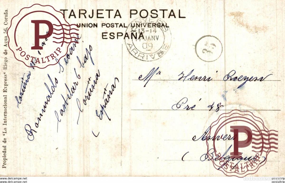 Postales: LA CORU&Ntilde;A - TEMPORAL EN EL ORZAN - Foto 2